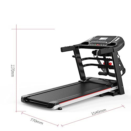 Image of Electric Folding Mini Exercise Running Machine Foldable Mini Fitness Home Treadmill Indoor Exercise Gym Folding Treadmills (Black)