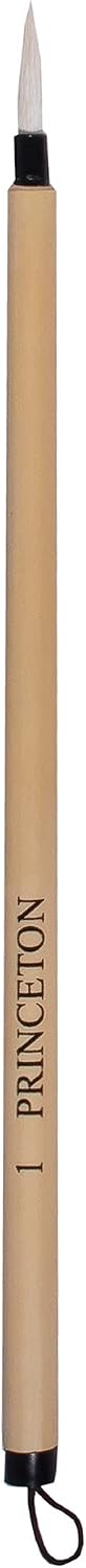 Princeton Bamboo Round Brush, Natural, Short Handle, Size 6, 1 Count