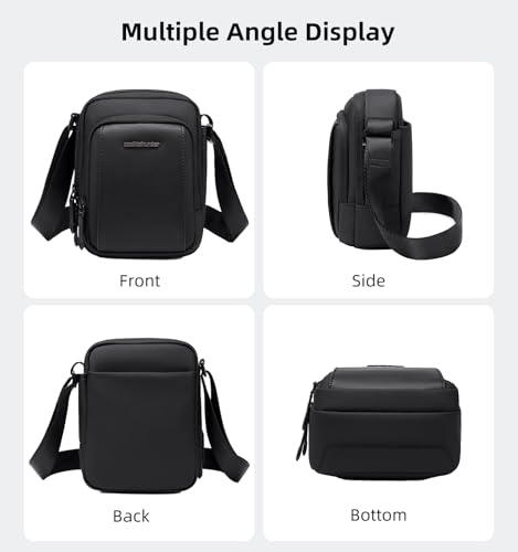 Image of Arctic Hunter Men's Crossbody Sling Bag for Travel & Daily Use Lightweight Small Shoulder Bag for Phone, Passport & Essentials Water-Repellent Utility Side Bag
