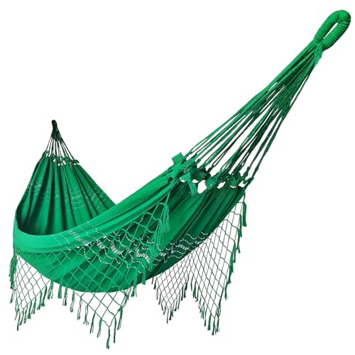 Rede de Dormir Casal Balanço de Algodão Reforçada 3,80m x 1,50m C...