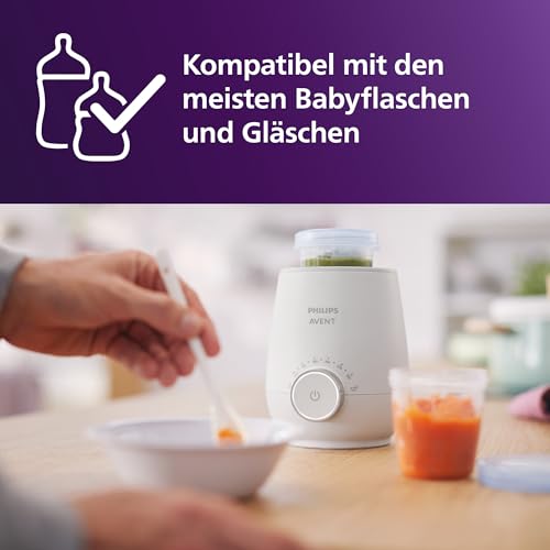 Philips Avent Flaschenwärmer Geschenkset – Schneller Premium-Flaschenwärmer und Natural Response Babyflasche… – Ansicht 6