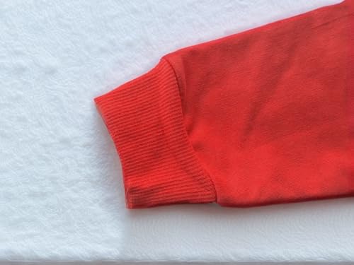 QHKEPW Christmas Girls Jumper Xmas Ruffle Penguin Snowflake Kids Sweatshirt Toddler Top Long Sleeve Round Neck Cotton Casual Clothes T Shirt 2-3 Years Old Red - Image 6