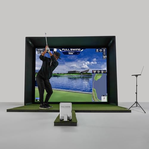 Full Swing Kit Studio Golf Simulator Review 3 Full Swing Kit Studio Golf Simulator | 10' Enclosure & Impact Screen | Launch Monitor | Turf, Ceiling Projector, & Laptop Package