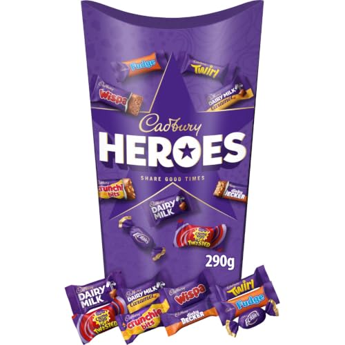 Cadbury Heroes Chocolate Carton Assorted Miniature Chocolate Great for Gifting 290 g (Pack of 1)