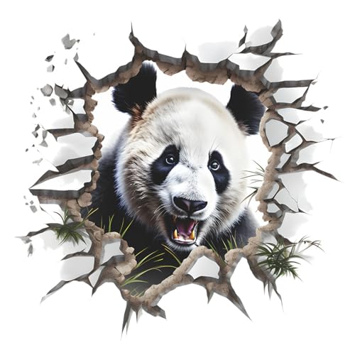 Vinilo decorativo panda 3D pegatina de pared impermeable