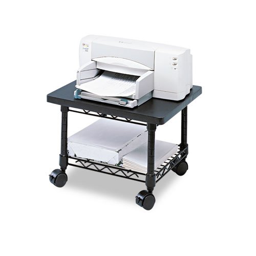 Safco : Underdesk Mobile Printer/Fax Stand, 19 X 16 X 13-1/2, Black -:- Sold As 2 Packs Of - 1 - / - Total Of 2 Each #TOP1