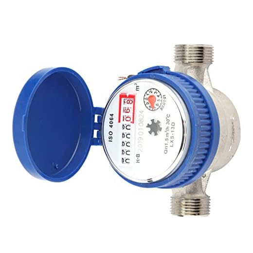 Medidor de água de cobre, medidor de fluxo de água, medidor de água fácil de ler sem corrosão ou sedimento compacto para casa