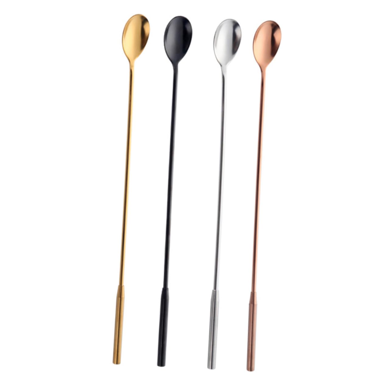 HOLIDYOYO High-polish Stainless Steel Ice Spoon Reusable Stirrer for Bar Kitchen