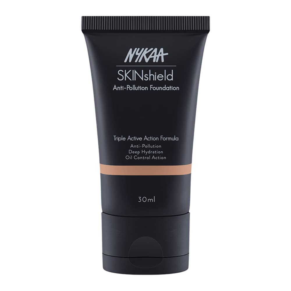 NykaaSkinShield Anti-Pollution Matte Foundation - Golden Hour - 10