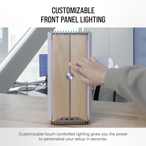 Image of Corsair ONE i500 Gaming PC - Liquid Cooled Intel Core i9 14900K CPU - Liquid Cooled NVIDIA GeForce RTX 4080 Super GPU - 32GB Vengeance DDR5 Memory - 2TB M.2 SSD - Wood Bright