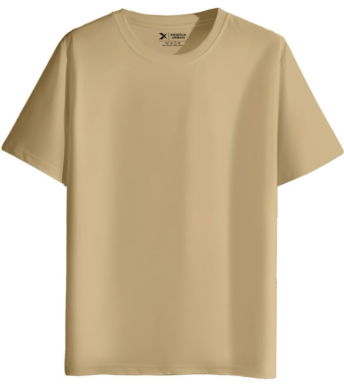 Image of XENOVAURBAN Unisex Regular Cotton Solid Color Tshirt