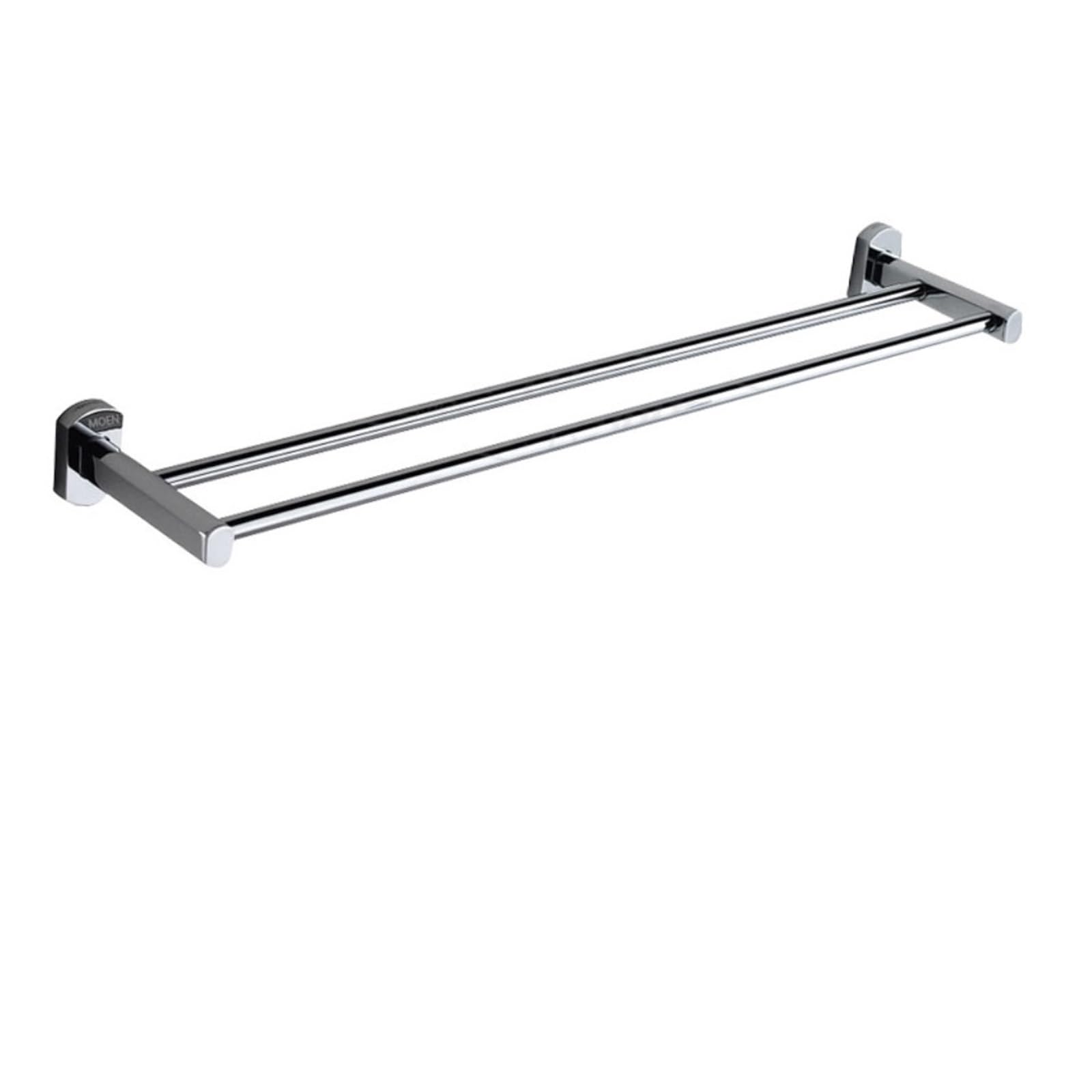 Porte-serviettes double pour salle de bain familiale et moderne 50cm