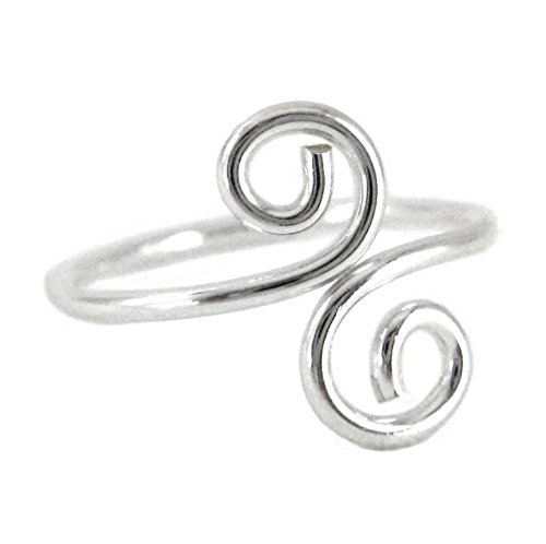 Sosi B. Sterling Silver S-Swirl Adjustable Toe Ring