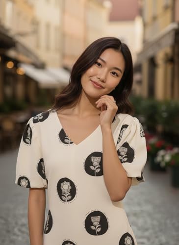 Image of Leriya Fashion Mini Dress for Women | One Piece Dresses for Womens | Stylish Dress for Woman |Mini Dresses Rayon for Women Stylish |Summer Casual Outfit Wear Events, Date & Evening Look
