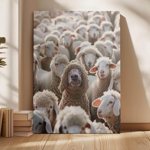 Affiches de chiens imposteurs pour salon rustique et moderne - 4