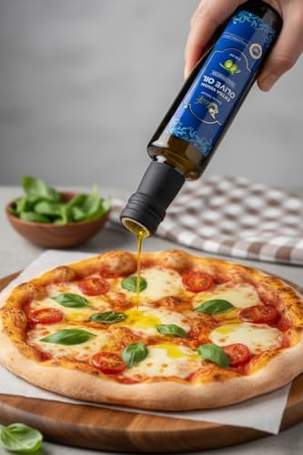 Image of OLEAF Extra Virgin Olive Oil - 250 ML Glass Bottle | Imported Pure olive oil from Greece | 100% Natural and Healthy | Premium olive oil for cooking and other uses (250 ml)