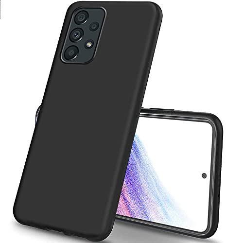 Image of TheGiftKart Back Cover Case for Samsung Galaxy A53 5G Back Cover Case | Soft Silicon Rubberised Matte Cover | Protective Sleek Profile | Camera Protection Bump Back Case for Samsung A53 5G (Black)