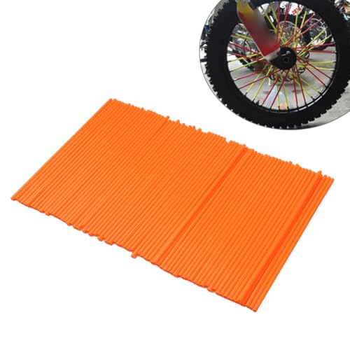 Liru Wheel Spoke Wraps Spoke Wrap Spoke Skins Covers 1 Pack For 3.5~5mm spoked Orange