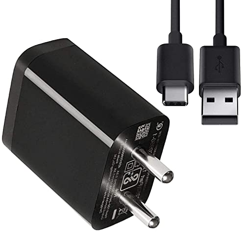 Image of ZXN Fast C-Type Charger for Xiaomi Redmi Note 7, Note 7S, Note 7 Pro, Note 8, 8A,Note 8 pro, Note 9 Pro, Mi A1, Mi A2, Mi A3 with 1 Mtr. Type-C Data Cable-Black (zxn-zttbgt-999-r)