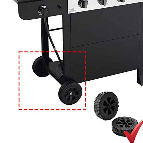 463344015 G437-0037-W1 7 Inch Wheels Replacement Parts For Charbroil Grill Wheels 463436215 463370516 463341918 Plastic Wheels Charbroil Grill Accessories Bbq Wheels 2 Pcs #TOP5