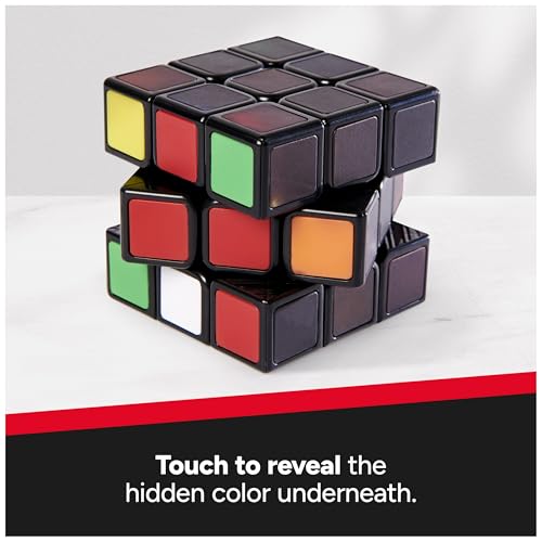 Rubik'S 6064627 Rubik’S Cube, Phantom, 3X3 Cube Advanced Technology Difficult 3D Puzzle Travel Game Stress Relief Fidget Toy Activity Cube thumb #1