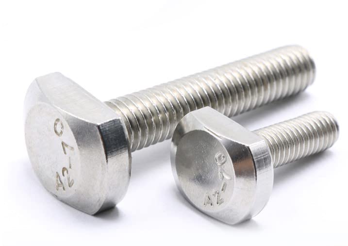 Generic 2-5pcs M5 M6 M8 Bolts for T-Slot GB37 Stainless Steel T Bolt T Screw Square Bolts T-Head Screw Chute T-Bolt - (Dimensions: M8x25-2pcs)