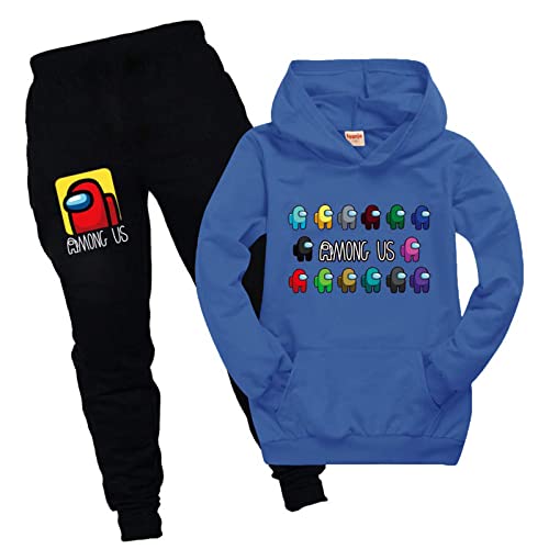 Baonmy Among Us Juego Sudadera con capucha para niños con dibujos animados Pijamas para niños,...