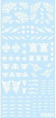 HiQ Parts Tattoo Decal 02 Single Scull White Input Plastic Model Decals TTD-02-WHI