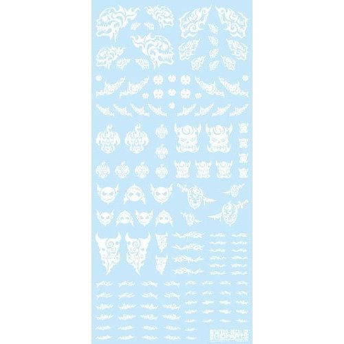 ハイキューパーツ タトゥーデカール02 スカル ホワイト 1枚入 プラモデル用デカール TTD-02-WHI