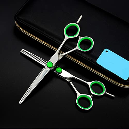 Ciseaux de coiffure et ciseaux de barbier bleu ciel 5.5 pouces - 4