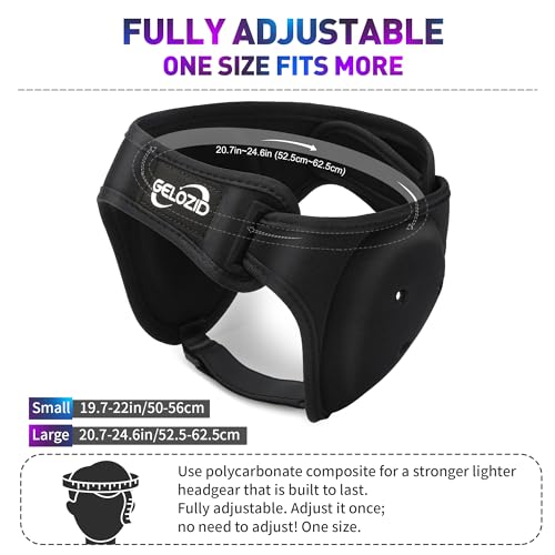 Gelozid Adjustable Wrestling Headgear For Bjj thumb #2
