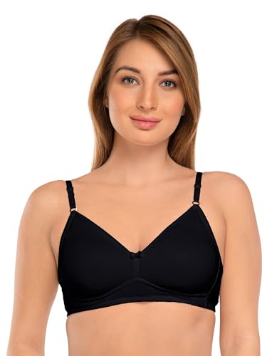 Image of DAISY DEE Women's Girls Cotton Non-Padded Wirefree Seamless Full Coverage Comfortfit Everyday Use T-Shirt Bra - NDSZN