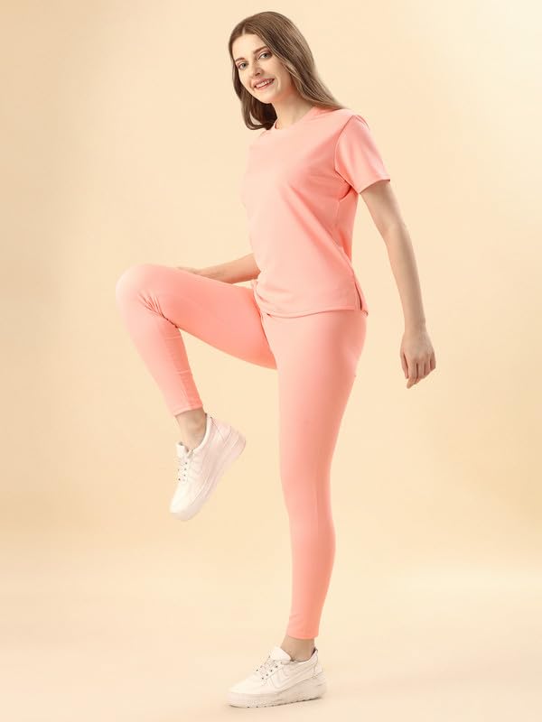 Image of DTR FASHION Cotton Blend Styled With Solid Lining Tracksuit | Co-ord Set For Women| Active Wear Suit Set For Women