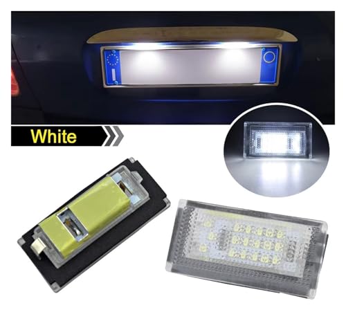 Luz de matrícula LED para Mini Cooper R50 R52 R53 2001-2006 blanca trasera 4