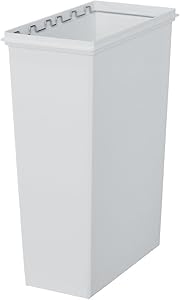 天馬(Tenma) ホワイトラッシュ スマートペール 45L 日本製 フタが選べるダストボックス ホワイト 幅23×奥行44×高さ60cm