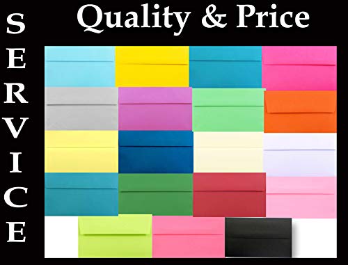 Assorted Multi Color 25 Pack A2 Envelopes 4-3/8 x 5-3/4 for 4-1/8 x 5-1/2 Response Cards, Invitations Announcements - Astrobrights & More from The Envelope Gallery - Thumbnail 2
