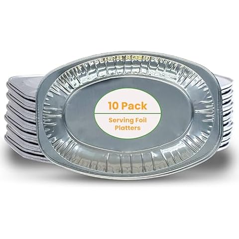 MaxxCore Aluminium Foil Serving Platters Set Cover