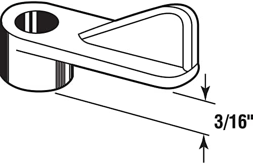 Prime-Line PL 14544 Plastic Screen Clip, 3/16 In., Gray (100 Pack) image 4
