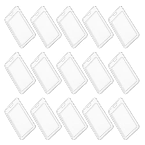 Étui protège-badge étanche vertical lot de 24 porte-étiquettes en plastique