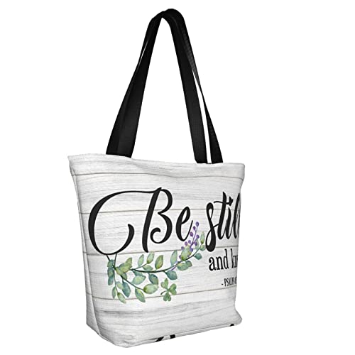 Inspirational Christian Tote Bags For Women Religious Tote Christian Art Gifts Reusable Shopping Tote Bag For Church Events Bible Study Work Travel #TOP1