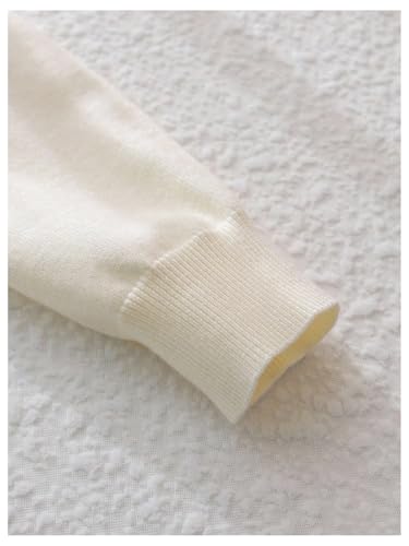 MakeMeChic Girl's Cherry Pearl Cardigan Sweater Button Down Long Sleeve Knit Cute Outerwear4