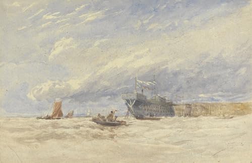 Tableaux peinture sur toile sur la Medway David Cox image déco chambre 60x90cm