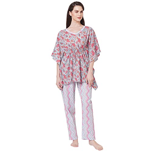 Image of Sweet Dreams Women's Cotton Printed Night Suit Set