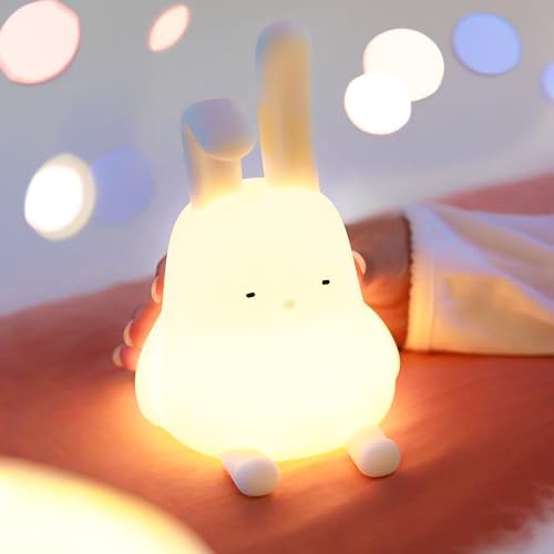 mepiie • Bendi Bunny Squish Lamp • Cute Minimal w/Bendable Ears