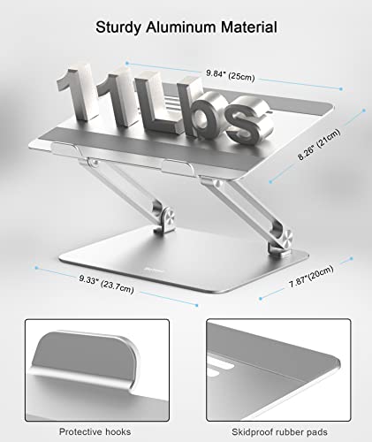 Laptop-Stand-Boyata-Adjustable-Laptop-Riser-Ergonomic-Computer-Stand-for-Desk-Aluminum-Laptop-Holder-Compatible-for-MacBook-ProAir-Surface-Laptop-and-Other-Laptops-up-to-15-Inches