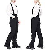 Women's Slimming Snow Bibs Pants, Winter Classic Snow Suits Coveralls,Water & Wind - Resistant...