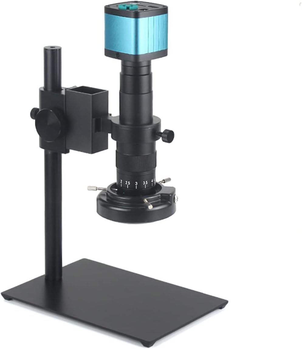 Lab Microscope Replacement Parts 48MP 4K HDMI USB Digital Video Microscope Camera Industrial Monocular HD 180X Zoom C-Mount Lens