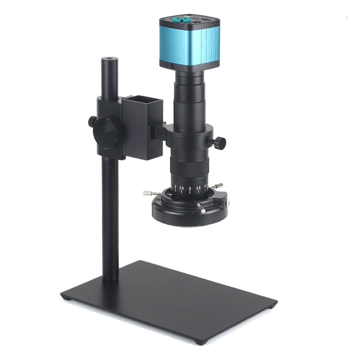ASerZenith Microscope Kit 48Mp 4K Hdmi Usb Digital Video Microscope Camera Industrial Monocular Hd 180X Zoom C-Mount Lens Microscope Lens Adapters