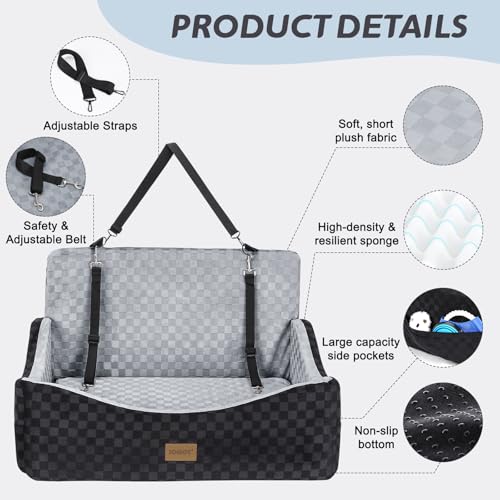 JOEJOY Reversible Dog Car Bed 55 lbs