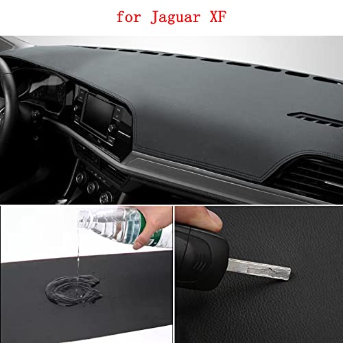 Kaitian Leather Dash Cover Dashboard Cover Dash Mat Dash Carpet Non-Slip for Jaguar XF 2021 2022 2023 Dash Cover Mat